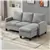 Modern L-Shaped Sectional Sofa with Reversible Chaise