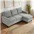 Modern L-Shaped Sectional Sofa with Reversible Chaise