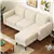 Modern L-Shaped Sectional Sofa - Cream White