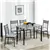 Chic 5-Piece Dining Set - Grey