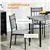 Chic 5-Piece Dining Set - Grey