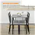Chic 5-Piece Dining Set - Grey