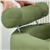 51.2' Oversized Barrel Chair Storage Ottoman 4 Pillows Green