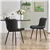 Dining Chairs Set of 2 for Kitchen, Dining, Living Room, Black