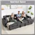 CozyFlex U-Shaped Convertible Sofa Bed with Storage