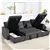 CozyFlex U-Shaped Convertible Sofa Bed with Storage