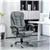 High Back Office Chair PU Leather with Footrest and Armrest