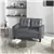 PU Leather Couch for Home & Office - Grey