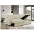 Reversible Chaise Sofa Bed with Storage Bench - Creme