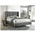Wingback Tufted Platform Bed - Grey/Queen