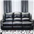 Lorraine Bel-Aire Deluxe Reclining Sofa in Ebony