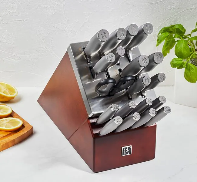 HENCKELS MODERNIST Self-sharpening Knife Block Set, 20-piece