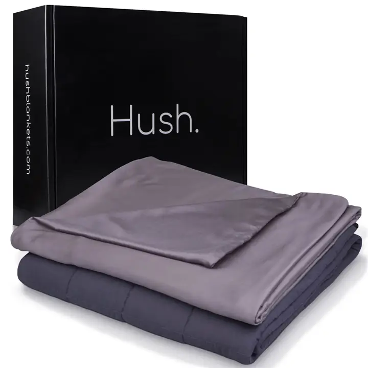 Hush Iced Blanket 30 lb King - Grey color