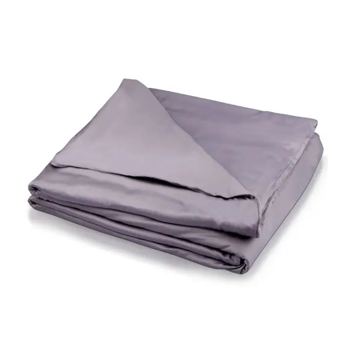 Hush Iced Blanket 30 lb King - Grey color