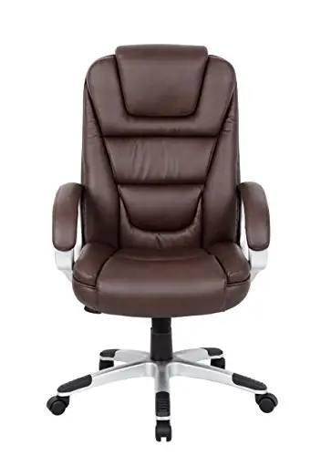 Nicer Furniture® High Back Brown PU Leather Executive Chair