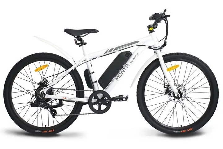 Emmo 26inch Electric Mountain Bike - Walker - Removable Battery- White