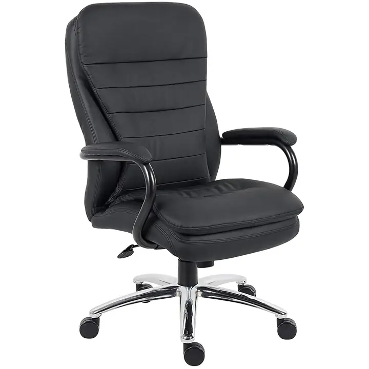 Nicer Furniture ® Office Chair for Heavy Duty Big Man Black PU
