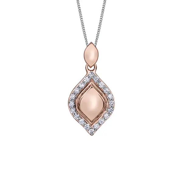 Diamond Pendant in 10K rose gold (0.25 CT. T.W.)