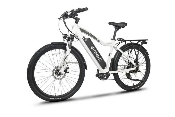 Emmo 26inch Electric Mountain Bike-Pioneer-48V Removable Lithium-White