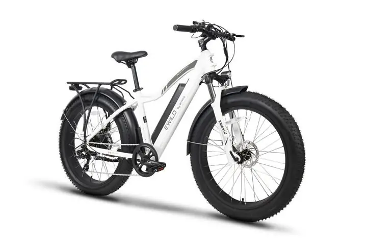 Emmo 26inch Fat Tire All-Terrain E-Bike -Cruiser -48V Li-Ion - White