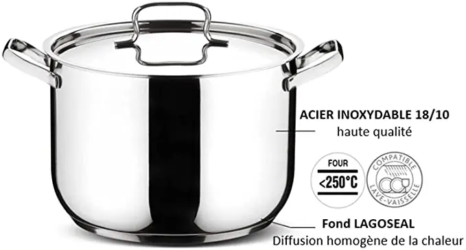 Lagostina Sfiziosa, 18/10 Stainless Steel Cookware Set Including