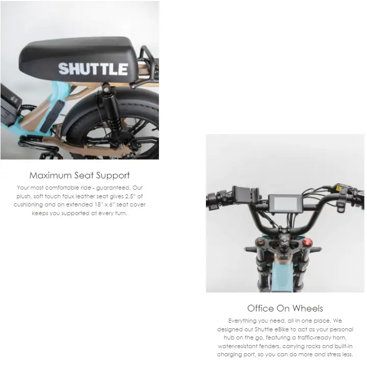 Xprit Shuttle Electric Bike in Cafe
