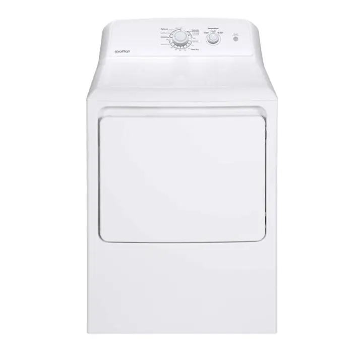 Moffat 6.2 Cu. Ft. Top Load Electric Dryer in White