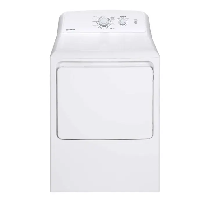 Moffat 6.2 Cu.Ft Top Load Electric Dryer in White