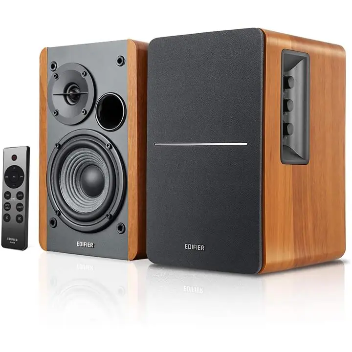 Edifier R1280DBs Active Bluetooth Bookshelf Speakers Wood Grain