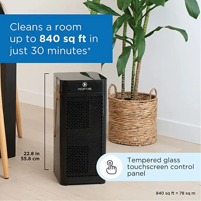 Medify MA-40 Air Purifier with H13 True HEPA Filter , 840 sq ft