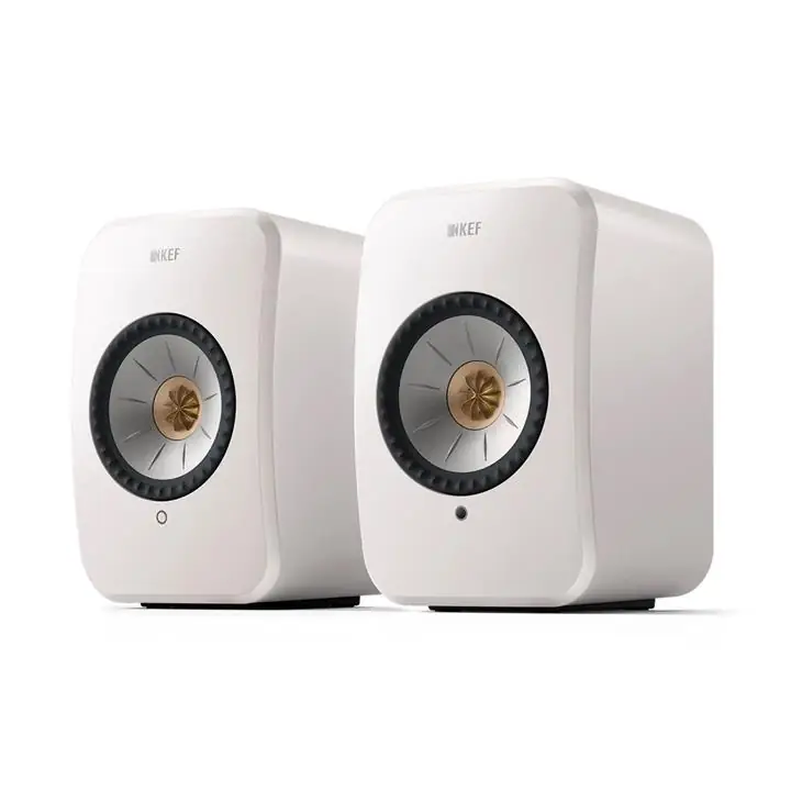 KEF LSX II Wireless all-in-one HiFi Speakers (Set of 2, Mineral White)