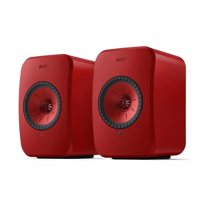 KEF LSX II Wireless all-in-one HiFi Speakers (Set of 2, Lava Red)