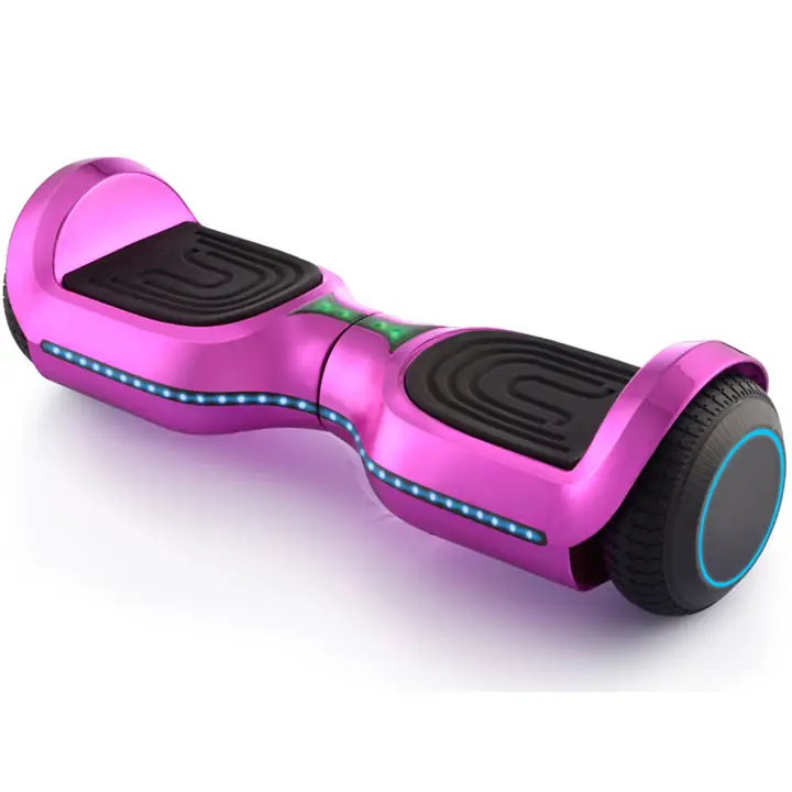 Pink Hoverboard With LED Lighting & Bluetooth Speaker