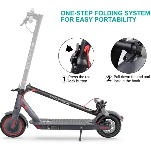 Macwheel Foldable Electric Scooter 25 km/h Speed Range 20 Miles
