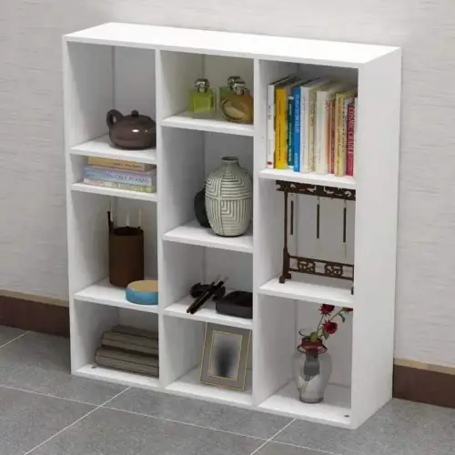 12-Cube Large Modern Bookshelf Storage Organizer