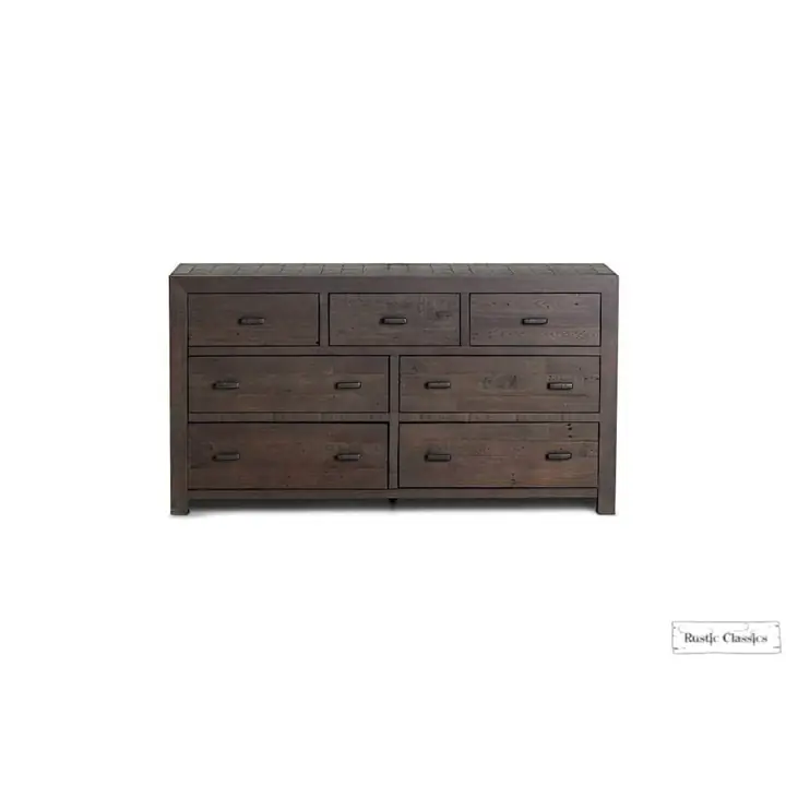 Rustic Classics Whistler Brown Reclaimed Wood 7 Drawer Dresser