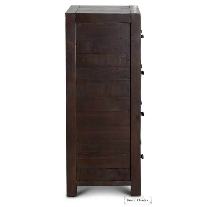 Rustic Classics Whistler Brown Reclaimed Wood 6 Drawer Chest