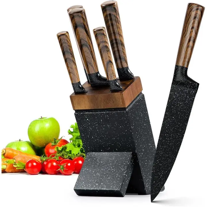 Gsantos Japan-Designed High Carbon Coating Knife Set 6Pcs