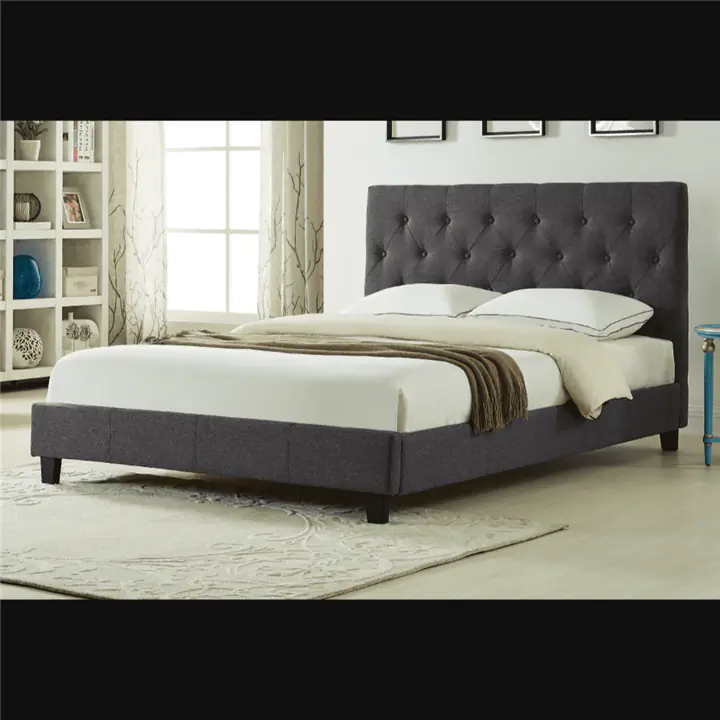 Diamond Bed (Charcoal) - Queen