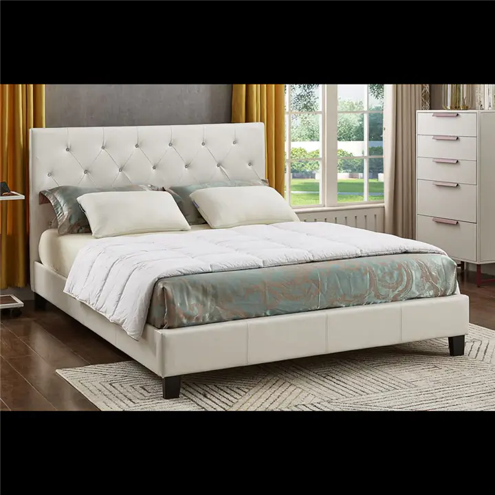 Diamond Bed (White) - King