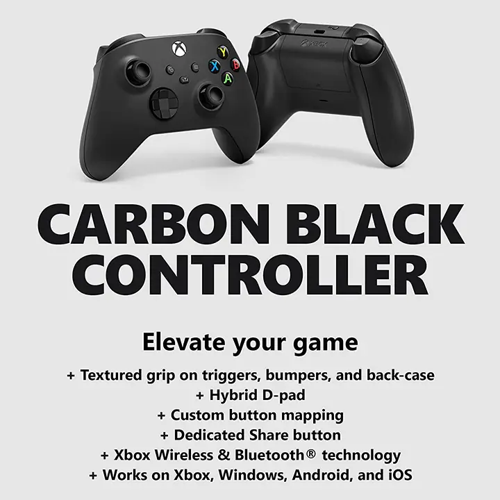 Xbox Core Wireless Controller - Carbon Black