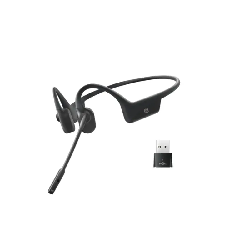 Shokz OpenComm UC with USB Dongle Bone Conduction - Cosmic Black