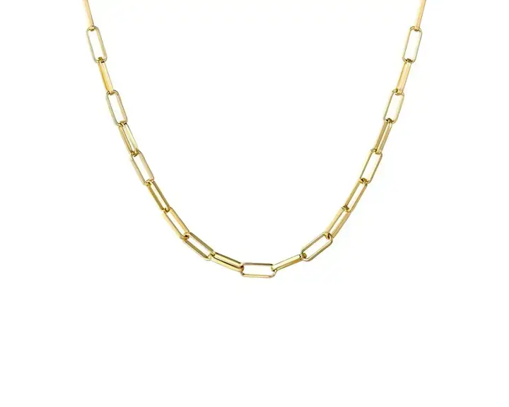 14K Gold Plated Link Chain Necklace