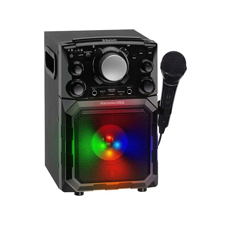 Karaoke USA Portable MP3 Karaoke Player with Bluetooth