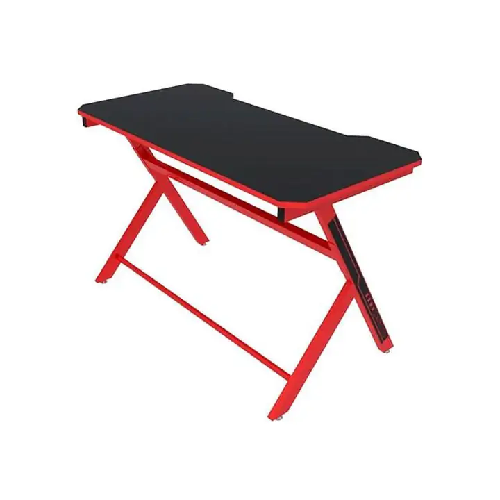 XTECH Red Wizard Gaming Computer Desk - Red/Black