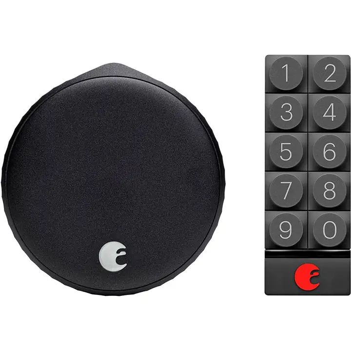 August Wi-Fi Smart Lock with Smart Keypad - Matte Black