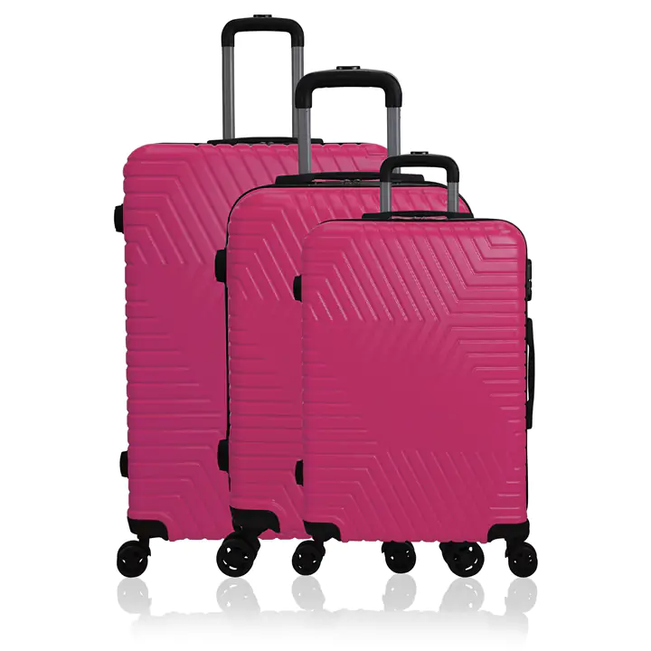 NICCI Lattitude Collection Luggage 3P SET Fuchsia