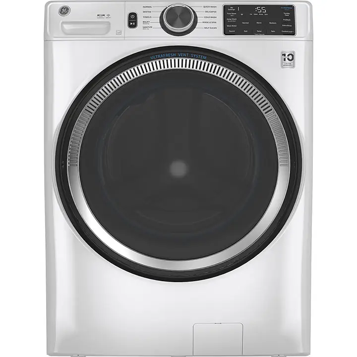 GE 5.5 Cu. Ft. (IEC) Capacity Washer with Built-in WiFi in White