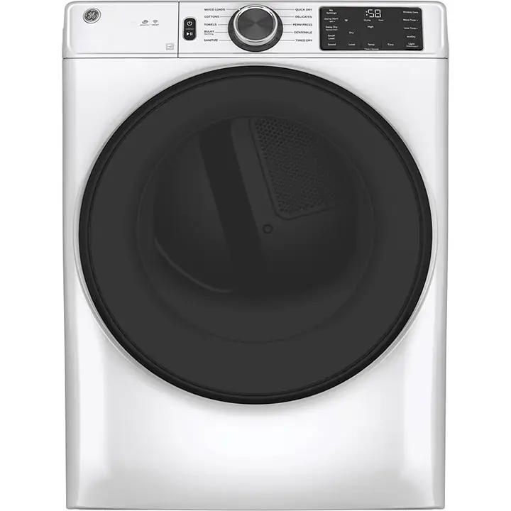 GE 7.8 Cu. Ft. Capacity Dryer with Built-in WiFi in White