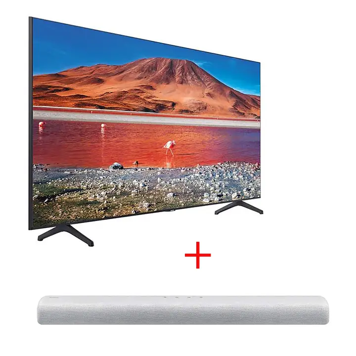Samsung 70" TU7000 UHD 4K Smart TV & Samsung 5.0Ch Soundbar HW-S61A